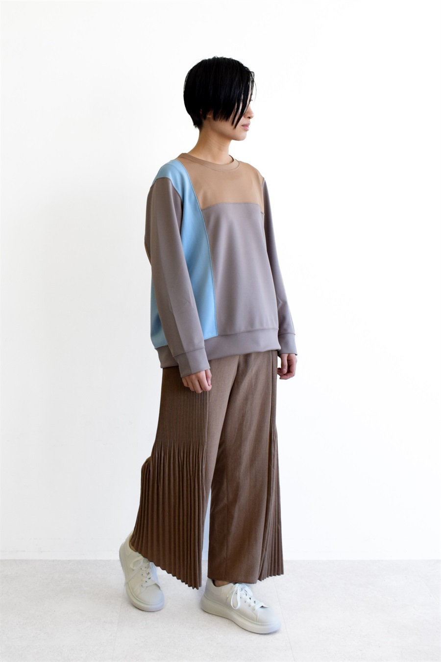 ATSURO TAYAMA サイドプリーツワイドパンツ_sub_5