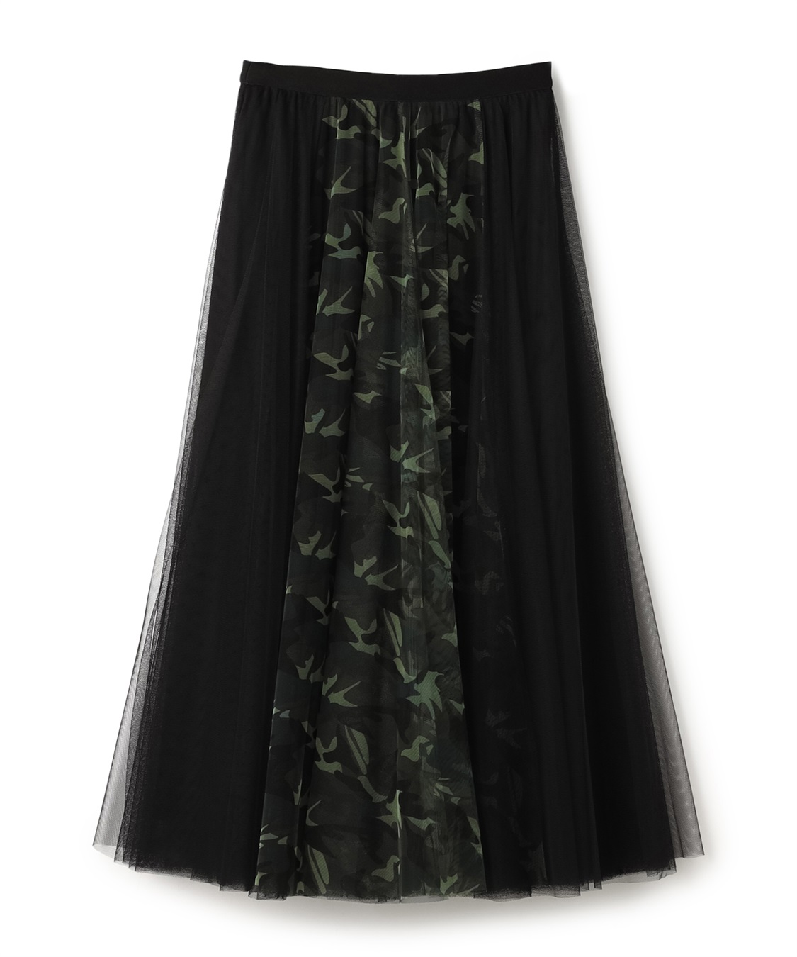 ATSURO TAYAMA プリントメッシュフレアスカート_sub_2
