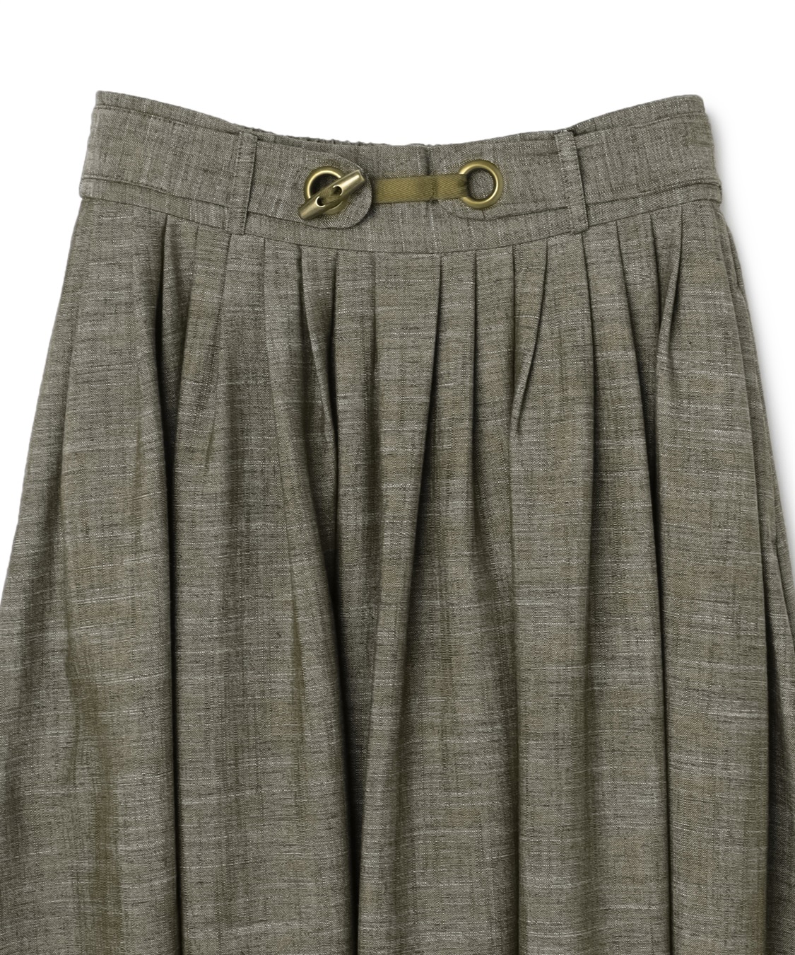 ATSURO TAYAMA シャンブレーギャザースカート_sub_2