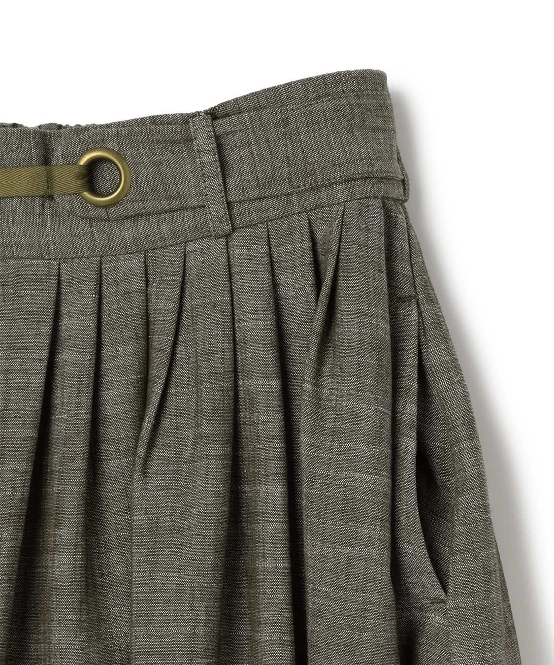 ATSURO TAYAMA シャンブレーギャザースカート_sub_4