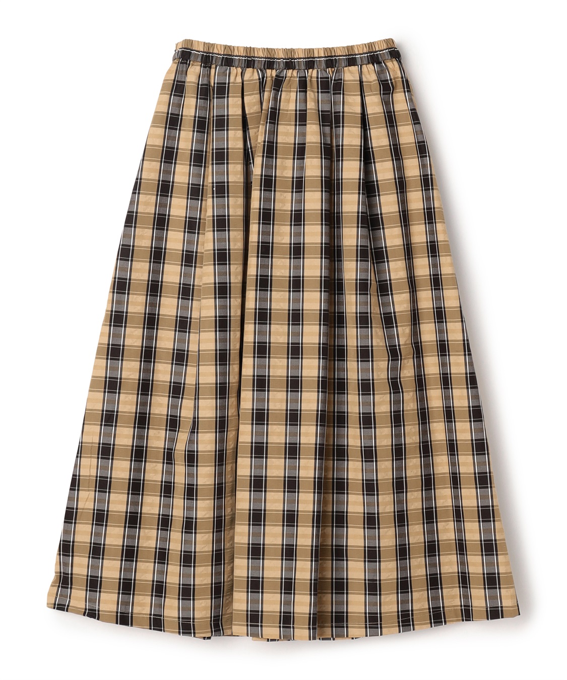 ATSURO TAYAMA タフタチェック柄タックスカート_sub_2