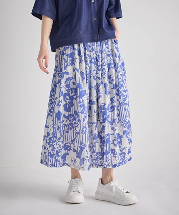 ATSURO TAYAMA モノトーンストライプ×フラワードレープスカート_subthumb_10