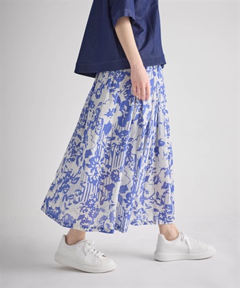 ATSURO TAYAMA モノトーンストライプ×フラワードレープスカート_subthumb_12