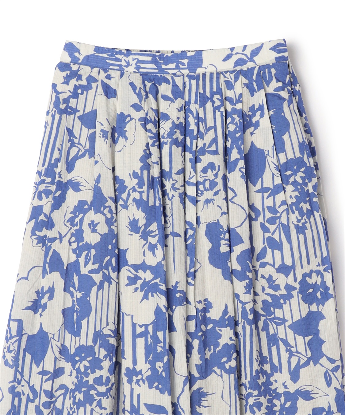 ATSURO TAYAMA モノトーンストライプ×フラワードレープスカート_sub_19