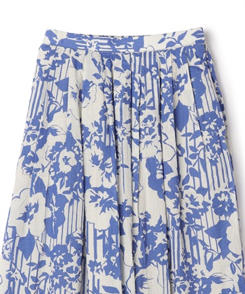 ATSURO TAYAMA モノトーンストライプ×フラワードレープスカート_subthumb_19