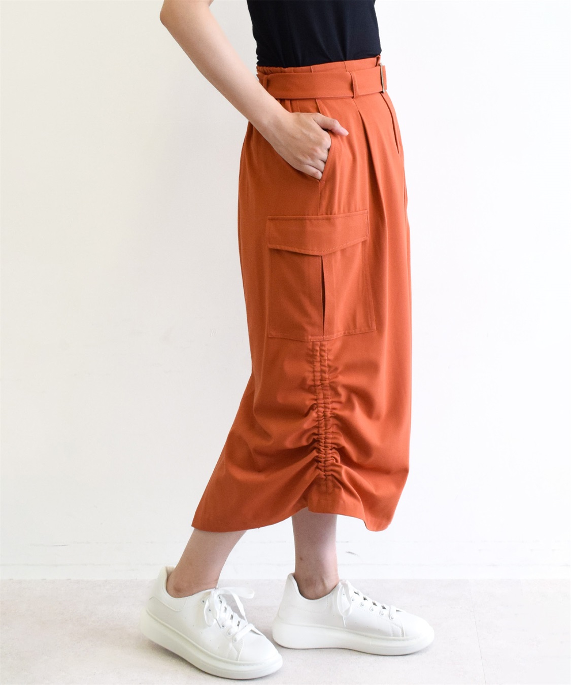 ATSURO TAYAMA カーゴロング丈スカート_sub_4