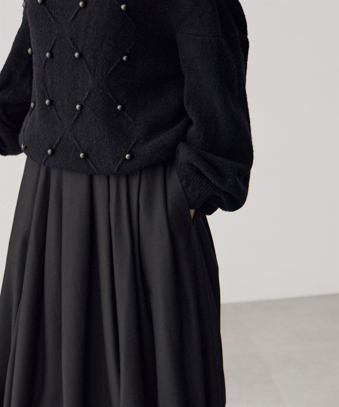 ATSURO TAYAMA ドロストコード付きロング丈スカート_sub_16