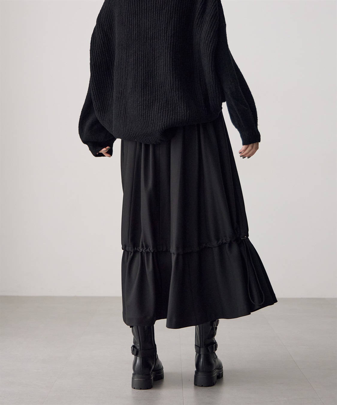 ATSURO TAYAMA ドロストコード付きロング丈スカート_sub_18