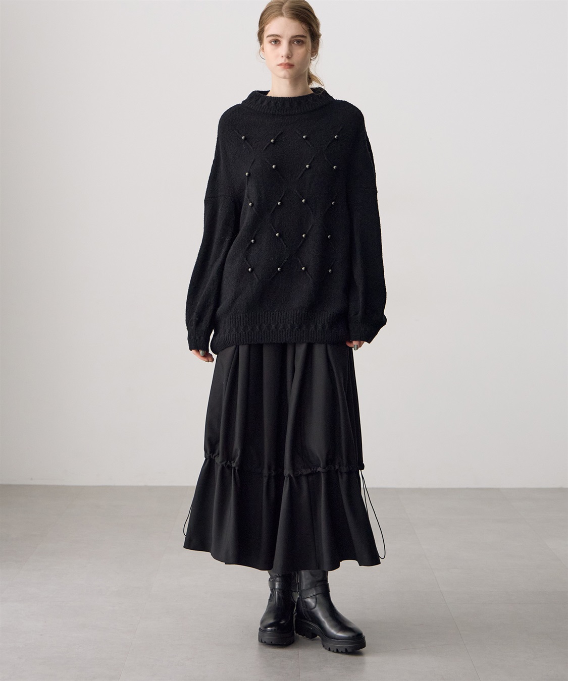 ATSURO TAYAMA ドロストコード付きロング丈スカート_sub_20