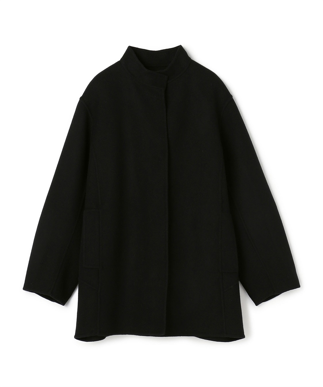 ATSURO TAYAMA ダブルフェイススタンドカラーショートコート_sub_1
