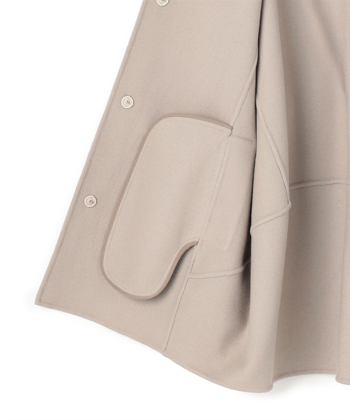 ATSURO TAYAMA ダブルフェイススタンドカラーショートコート_sub_6