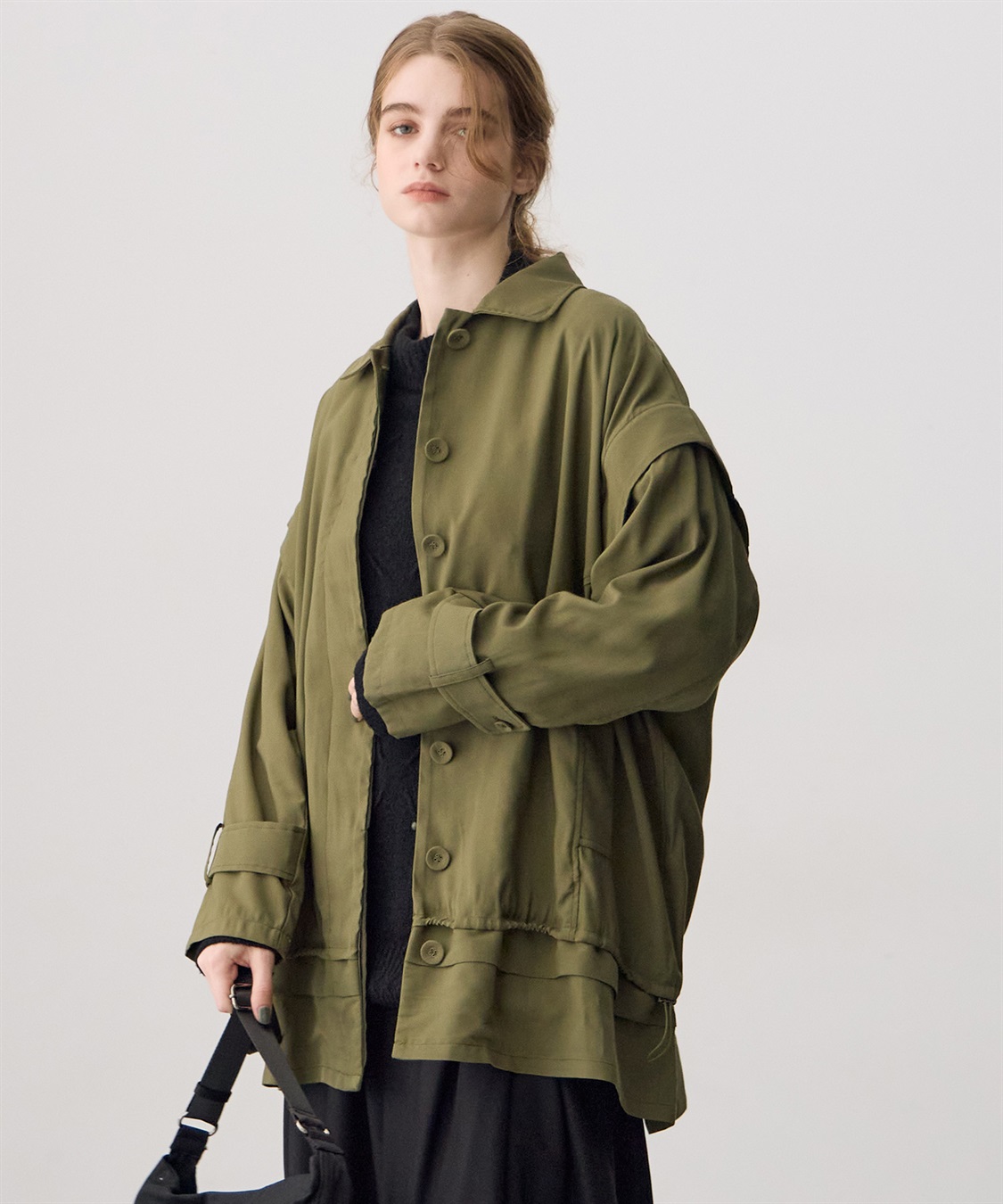 ATSURO TAYAMA レーヨン混2WAYコート_sub_2