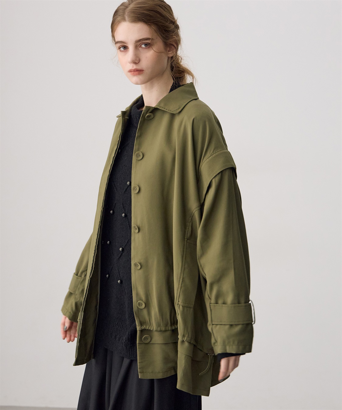 ATSURO TAYAMA レーヨン混2WAYコート_sub_5