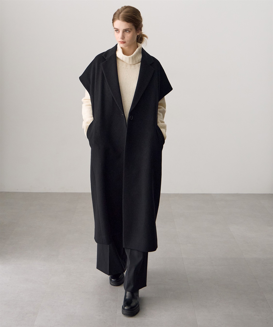 ATSURO TAYAMA ウール混ロングベスト_sub_3