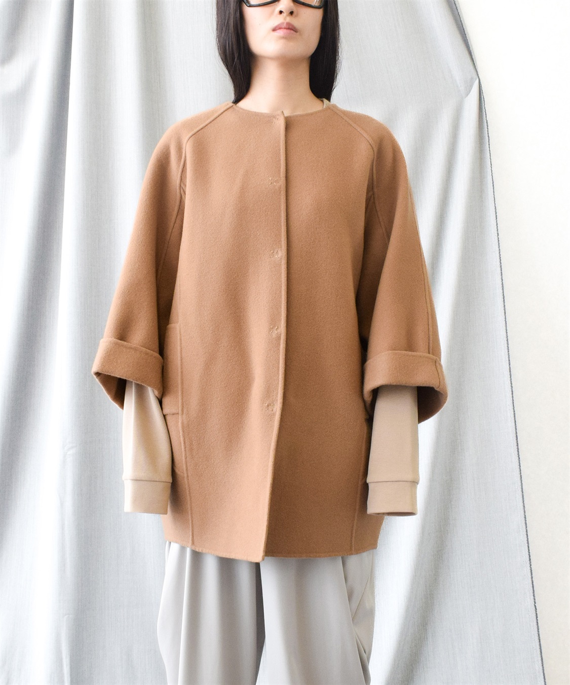 ATSURO TAYAMA ノーカラーコート_sub_20