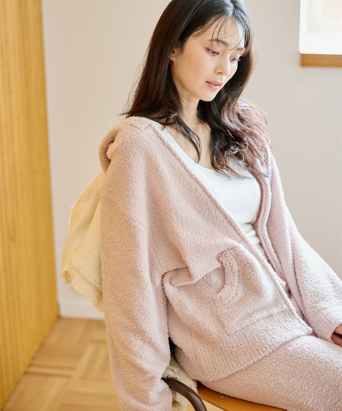 Life Style by cross marche 【LAFUKU/ラフク】もちふわマシュマロニットZIPパーカー/ルームウェア（上下別売り）_sub_4