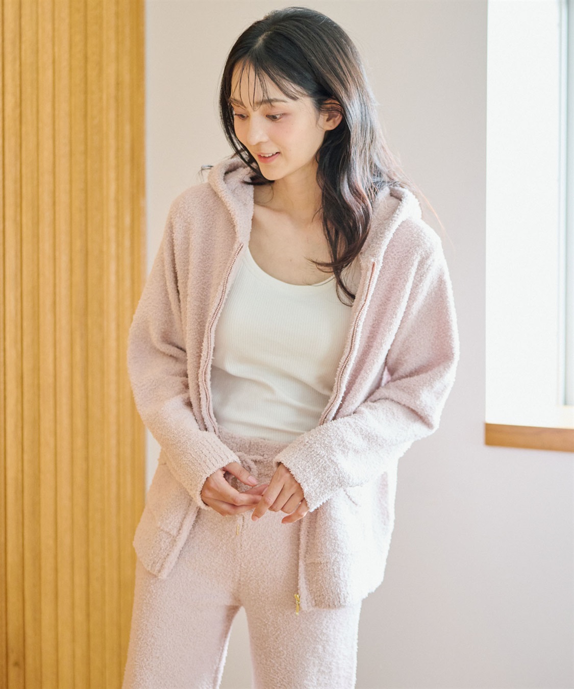 Life Style by cross marche 【LAFUKU/ラフク】もちふわマシュマロニットZIPパーカー/ルームウェア（上下別売り）_sub_5