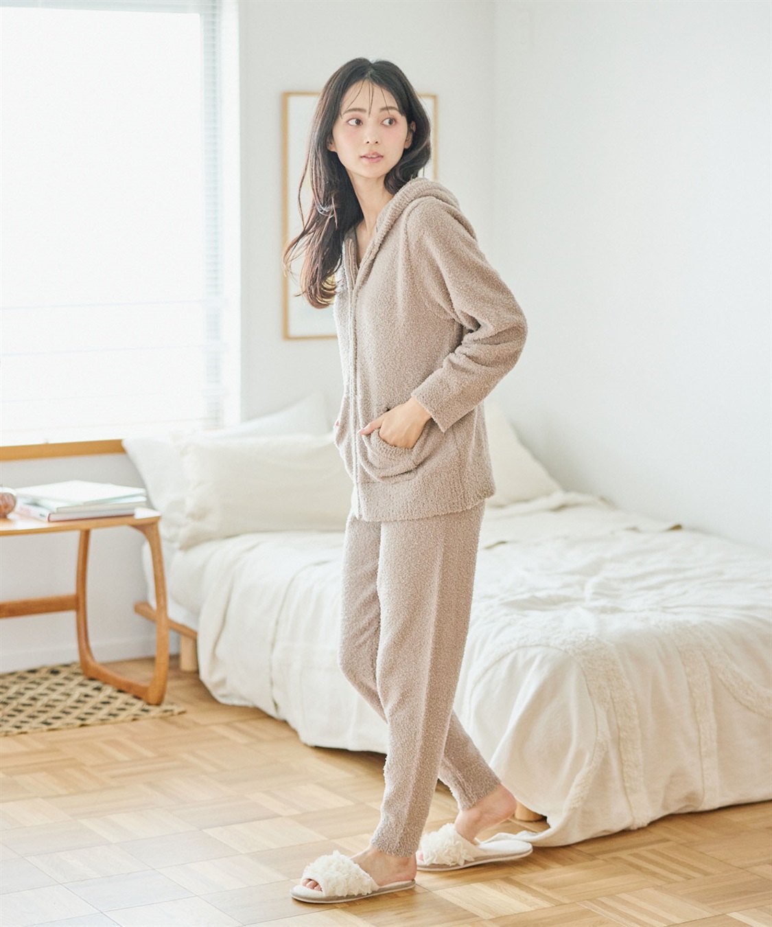 Life Style by cross marche 【LAFUKU/ラフク】もちふわマシュマロニットZIPパーカー/ルームウェア（上下別売り）_sub_13