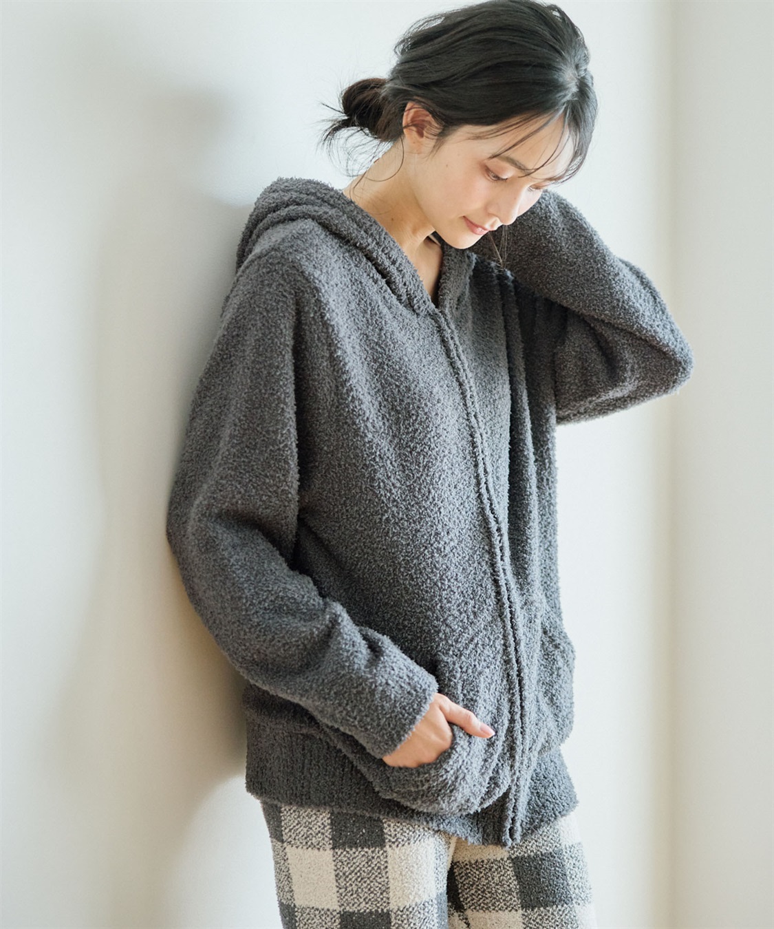 Life Style by cross marche 【LAFUKU/ラフク】もちふわマシュマロニットZIPパーカー/ルームウェア（上下別売り）_sub_23