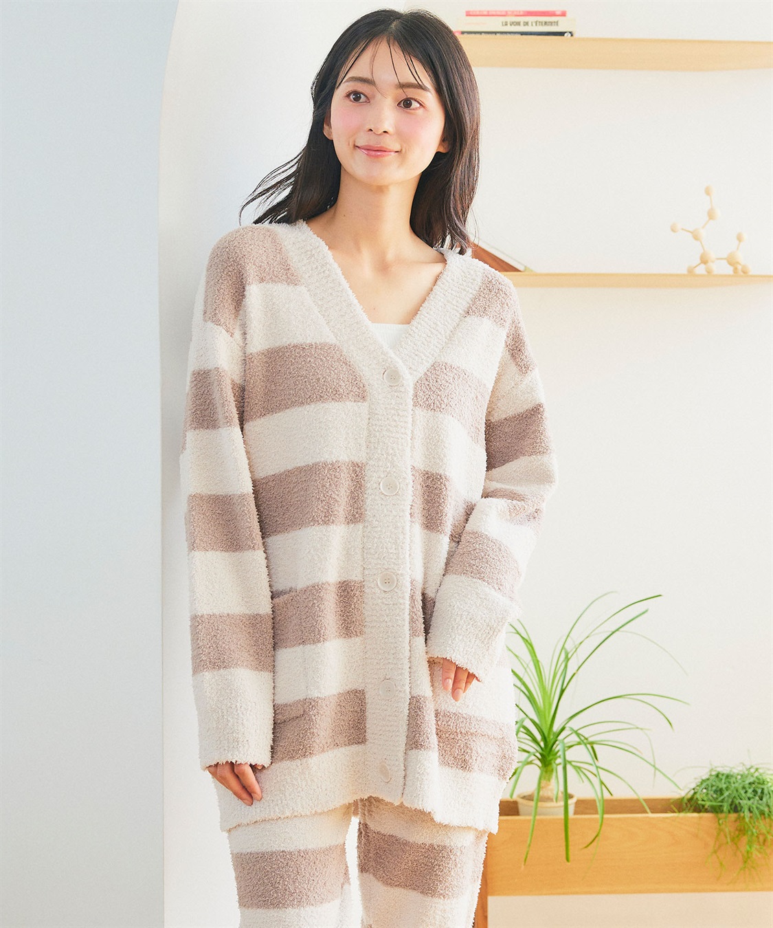 Life Style by cross marche 【LAFUKU/ラフク】もちふわマシュマロニットVネックカーディガン/ルームウェア（上下別売り）_sub_5