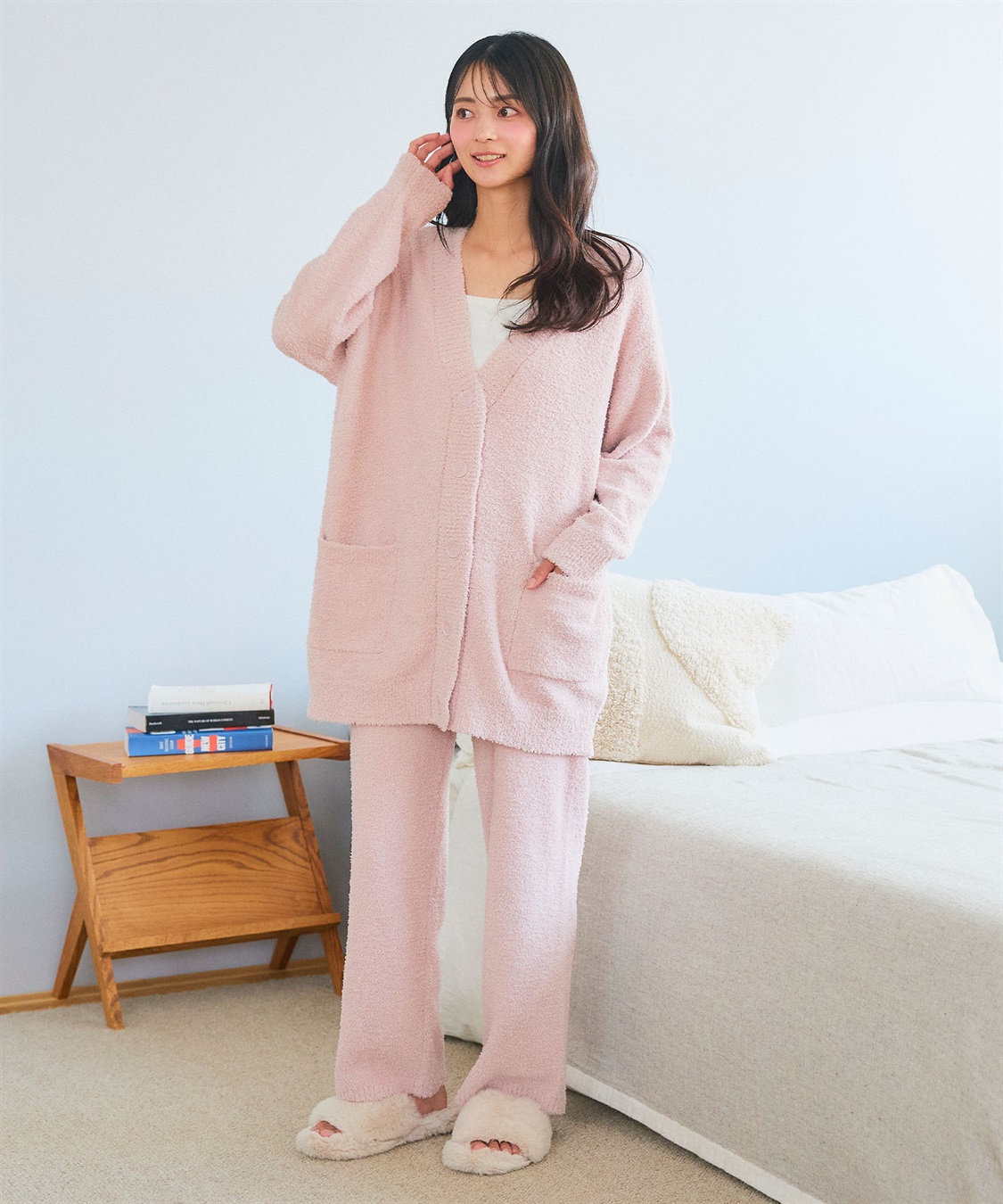 Life Style by cross marche 【LAFUKU/ラフク】もちふわマシュマロニットVネックカーディガン/ルームウェア（上下別売り）_sub_15