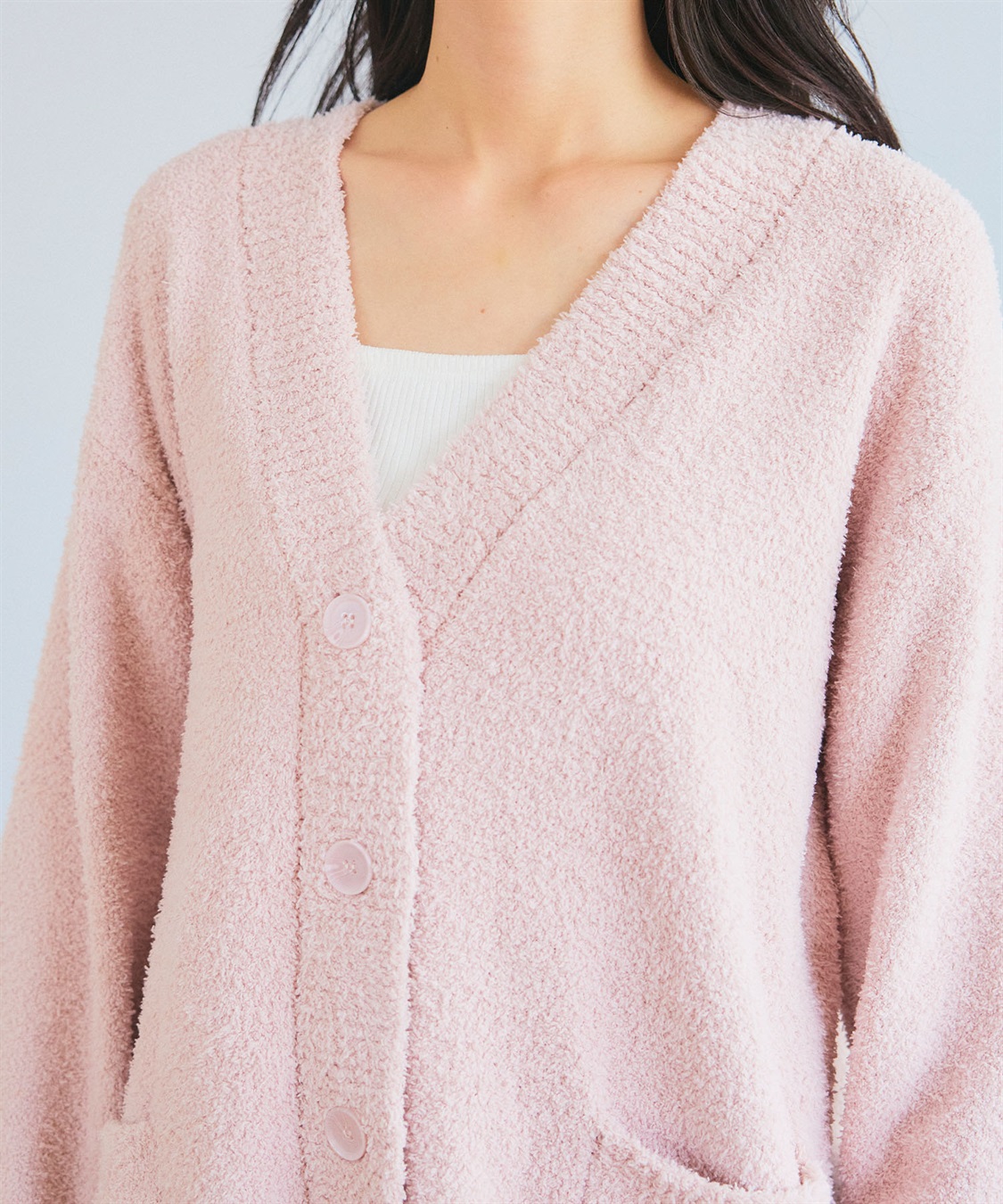 Life Style by cross marche 【LAFUKU/ラフク】もちふわマシュマロニットVネックカーディガン/ルームウェア（上下別売り）_sub_17