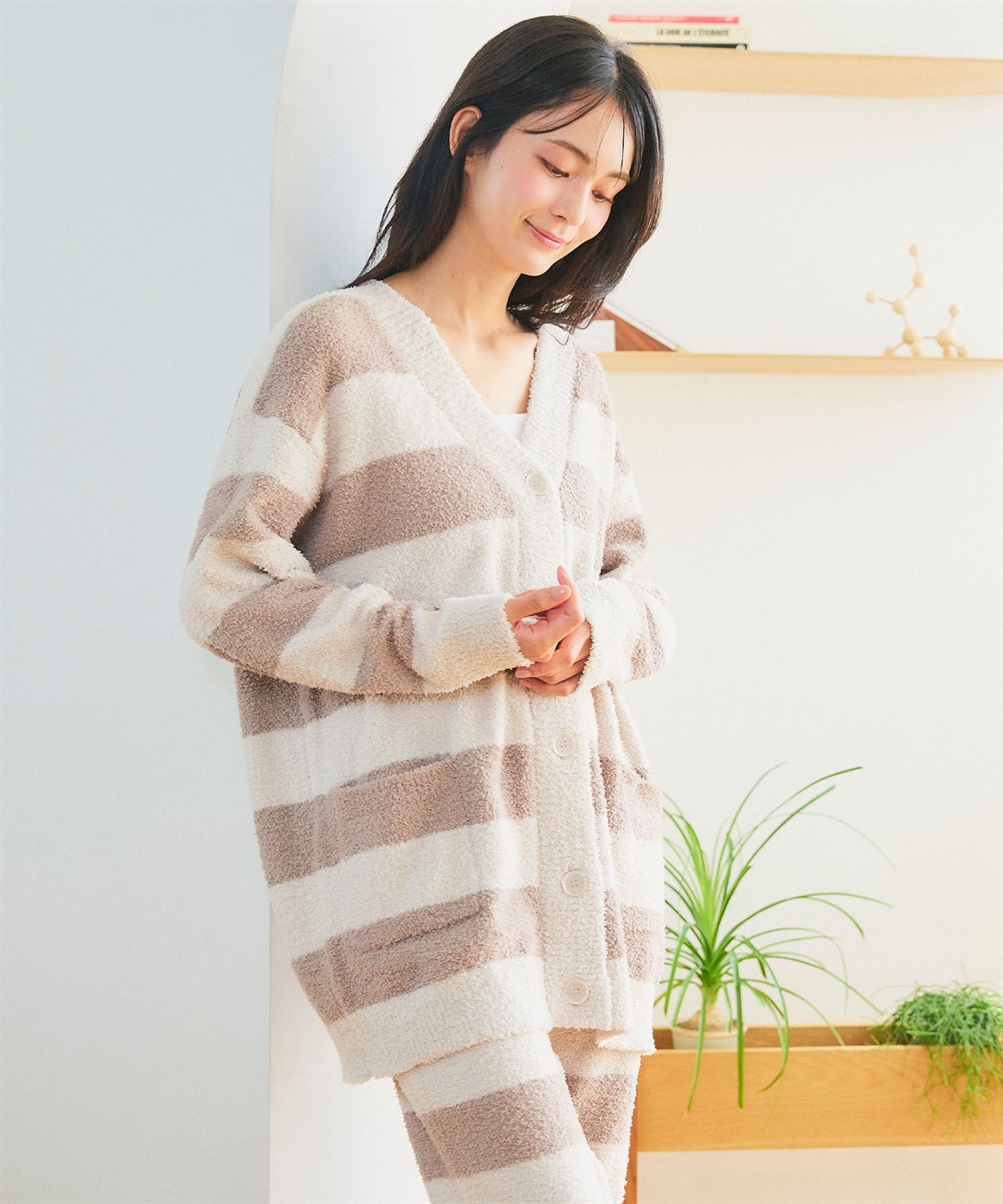 Life Style by cross marche 【LAFUKU/ラフク】もちふわマシュマロニットVネックカーディガン/ルームウェア（上下別売り）_sub_20