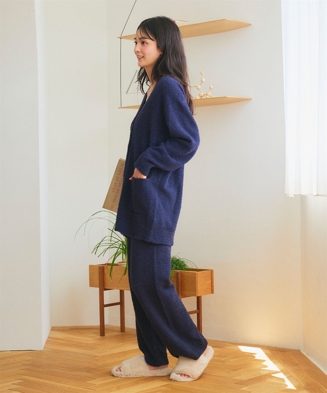 Life Style by cross marche 【LAFUKU/ラフク】もちふわマシュマロニットVネックカーディガン/ルームウェア（上下別売り）_sub_25