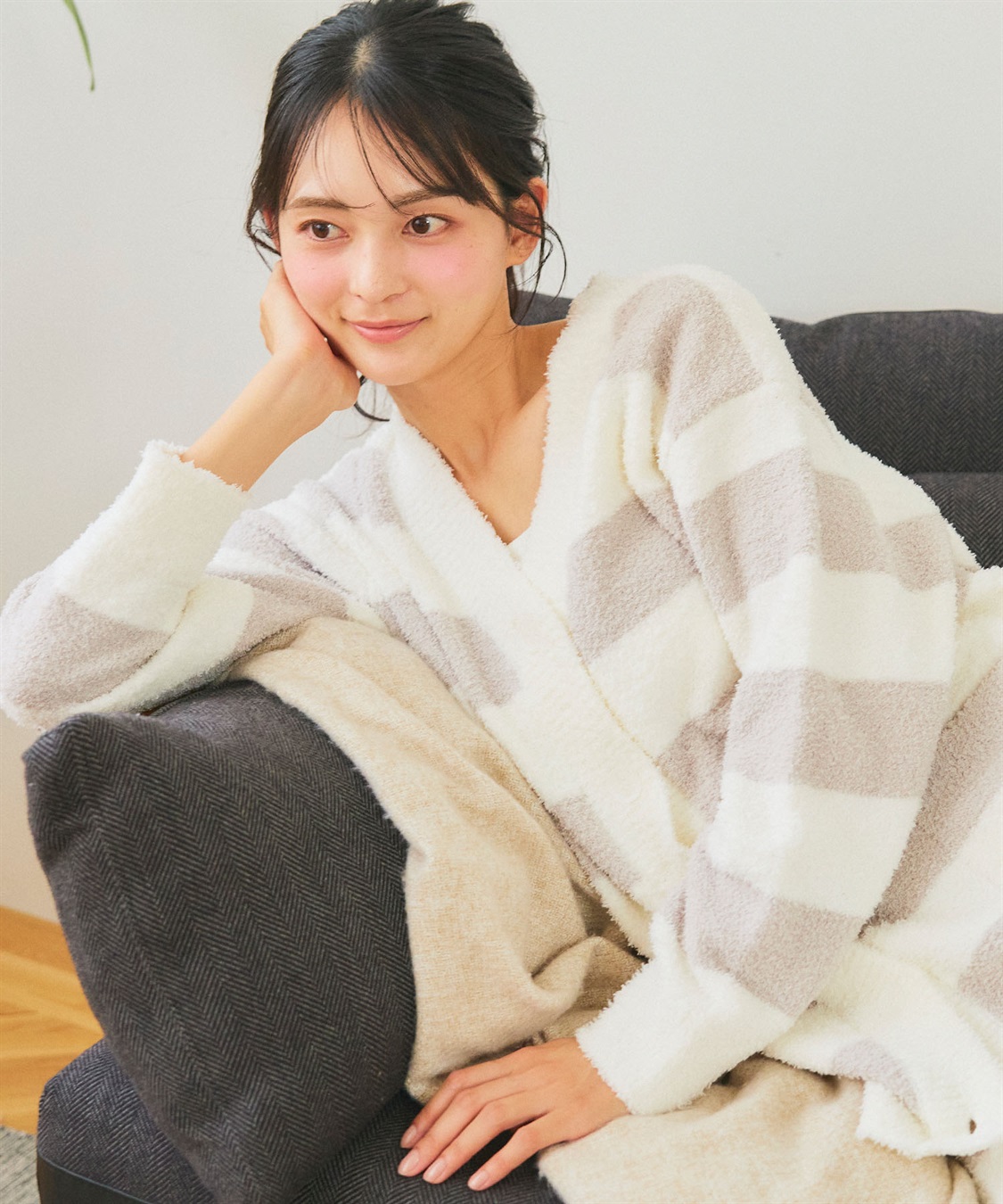 Life Style by cross marche 【LAFUKU/ラフク】もちふわマシュマロニットVネックカーディガン/ルームウェア（上下別売り）_sub_27