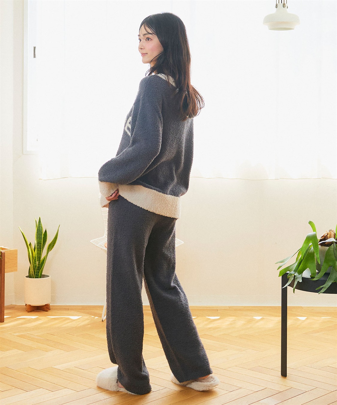 LAFUKU 【LAFUKU/ラフク】もちふわマシュマロニットHYGGEロゴトップス/ルームウェア（上下別売り）_sub_13