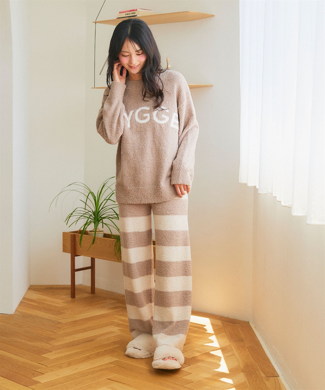 LAFUKU 【LAFUKU/ラフク】もちふわマシュマロニットHYGGEロゴトップス/ルームウェア（上下別売り）_sub_14