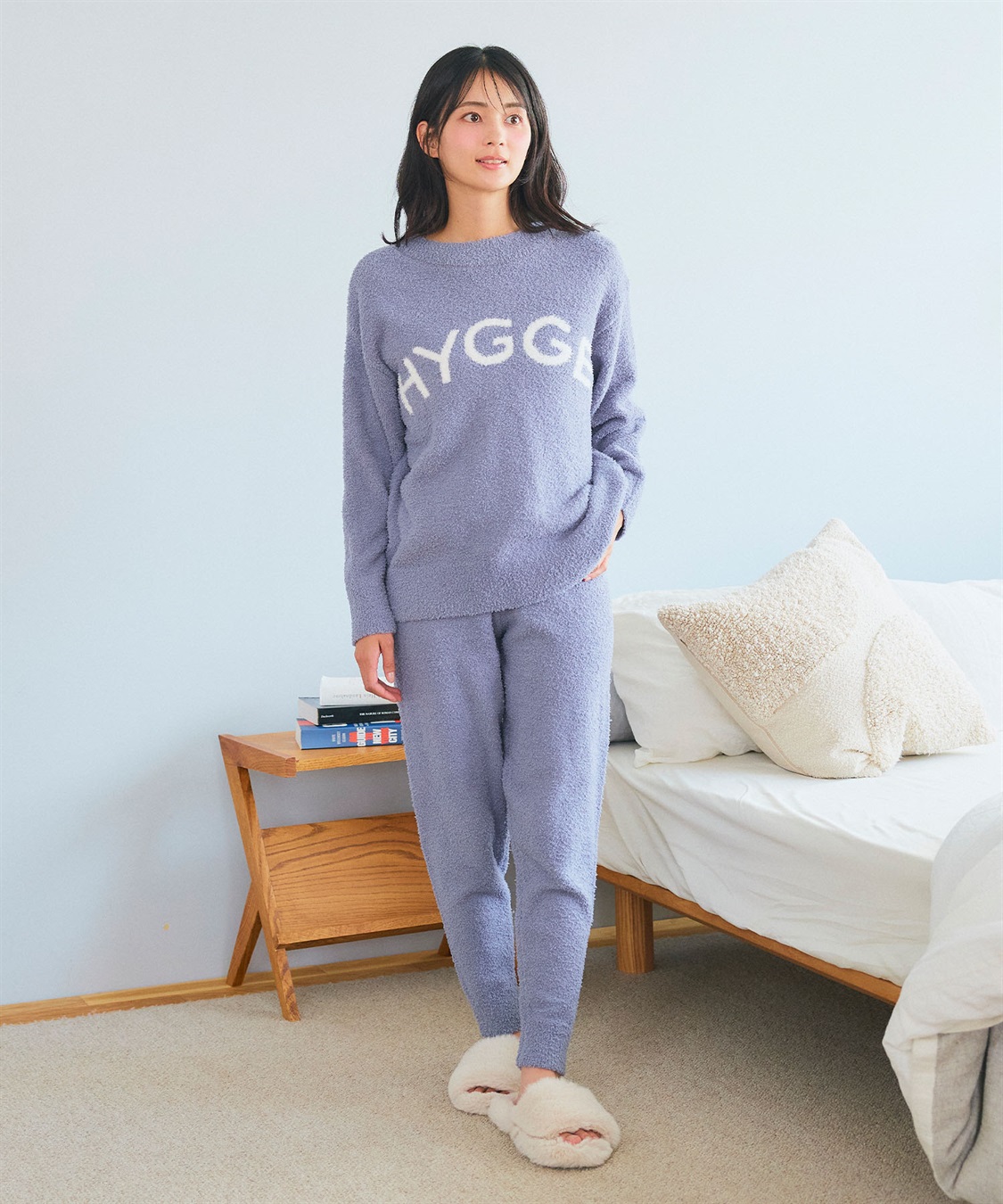 LAFUKU 【LAFUKU/ラフク】もちふわマシュマロニットHYGGEロゴトップス/ルームウェア（上下別売り）_sub_15