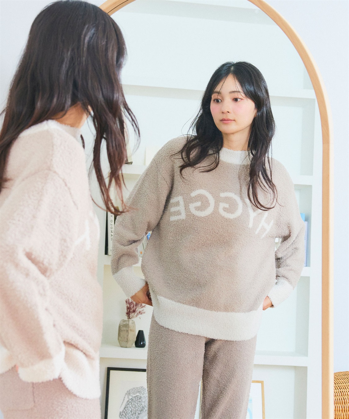 LAFUKU 【LAFUKU/ラフク】もちふわマシュマロニットHYGGEロゴトップス/ルームウェア（上下別売り）_sub_17