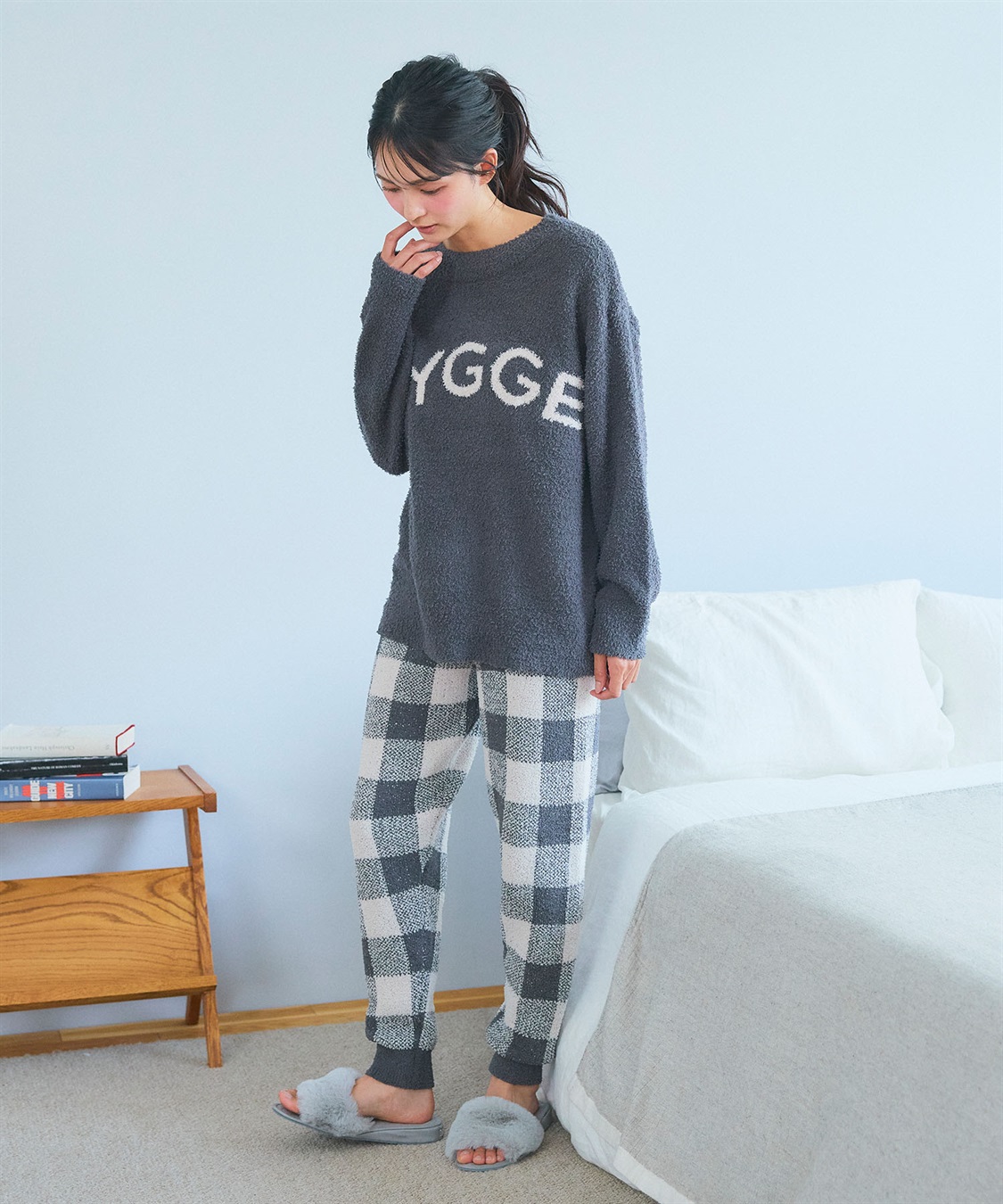 LAFUKU 【LAFUKU/ラフク】もちふわマシュマロニットHYGGEロゴトップス/ルームウェア（上下別売り）_sub_21