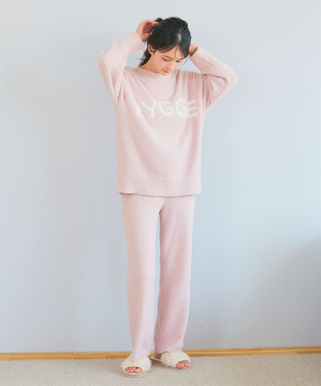 LAFUKU 【LAFUKU/ラフク】もちふわマシュマロニットHYGGEロゴトップス/ルームウェア（上下別売り）_sub_23