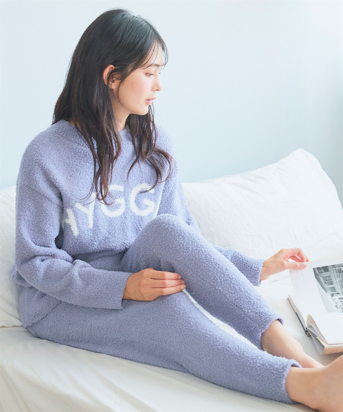 LAFUKU 【LAFUKU/ラフク】もちふわマシュマロニットHYGGEロゴトップス/ルームウェア（上下別売り）_sub_25