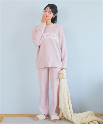 Life Style by cross marche 【LAFUKU/ラフク】もちふわマシュマロニットHYGGEロゴトップス/ルームウェア（上下別売り）_subthumb_34