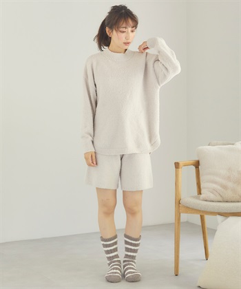 Life Style by cross marche 【LAFUKU】マシュマロニットハーフパンツ（ラフク）_subthumb_6