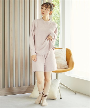 Life Style by cross marche 【LAFUKU】マシュマロニットハーフパンツ（ラフク）_subthumb_12