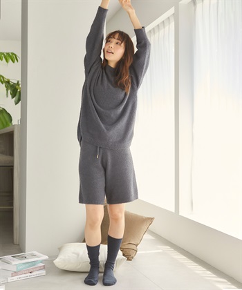 Life Style by cross marche 【LAFUKU】マシュマロニットハーフパンツ（ラフク）_subthumb_15