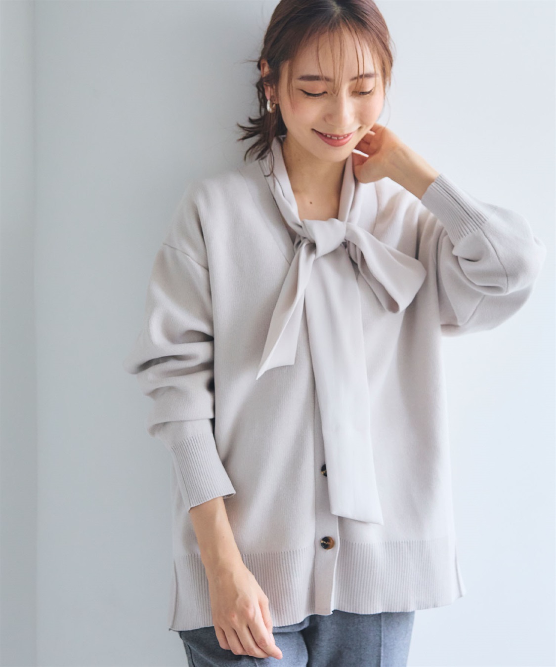 CROSS FUNCTION 《洗える》ダブルジャガードマシュマロニットカーディガン●セットアップ可能●【CF/クロスファンクション】_sub_11