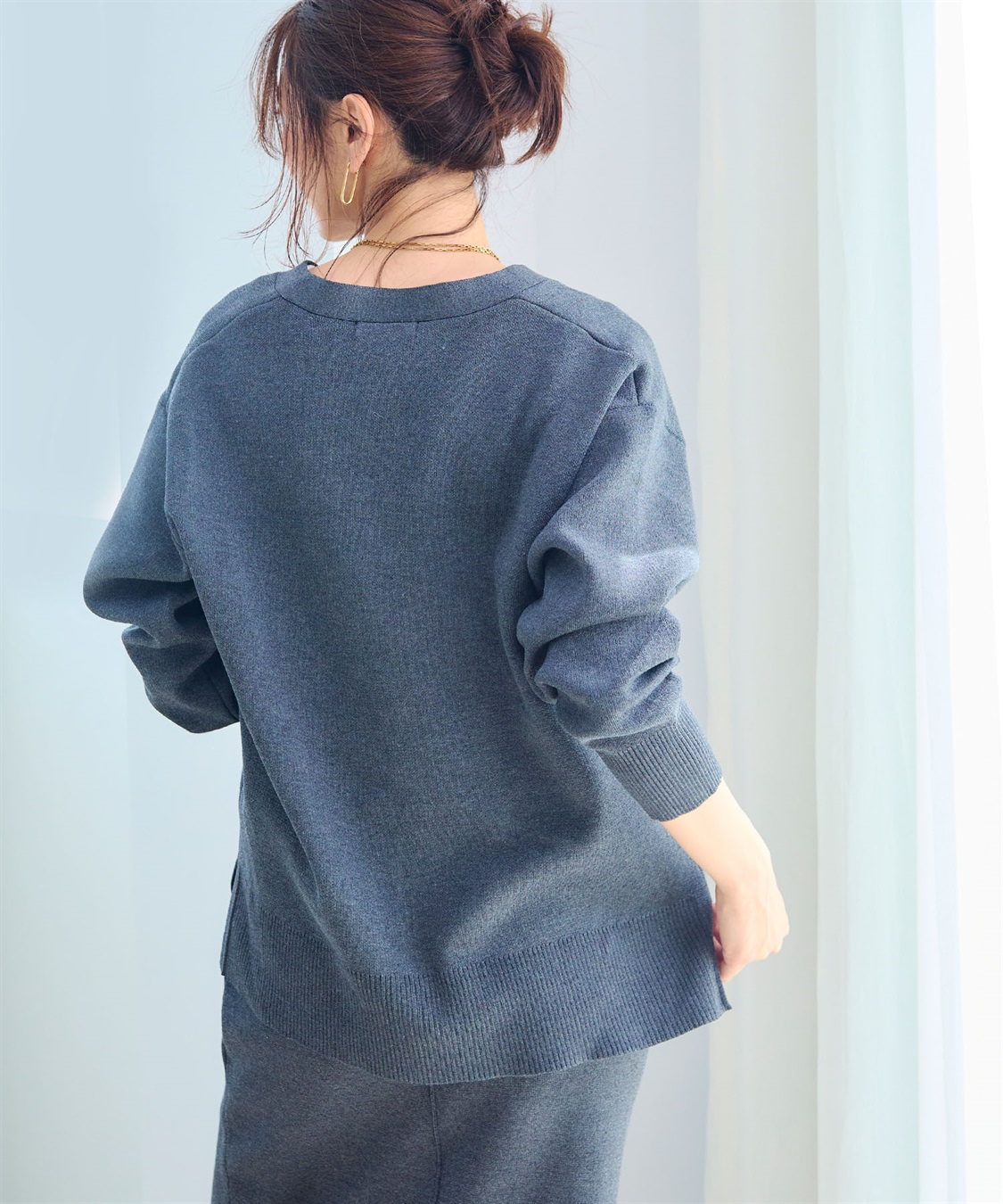 CROSS FUNCTION 《洗える》ダブルジャガードマシュマロニットカーディガン●セットアップ可能●【CF/クロスファンクション】_sub_21