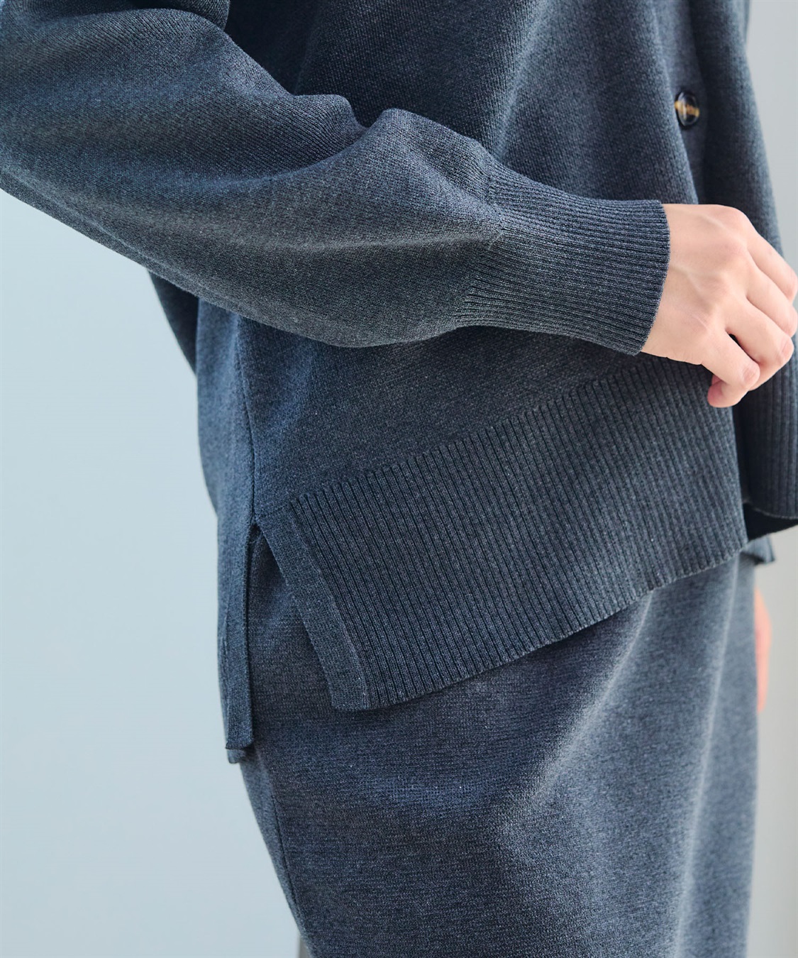 CROSS FUNCTION 《洗える》ダブルジャガードマシュマロニットカーディガン●セットアップ可能●【CF/クロスファンクション】_sub_27