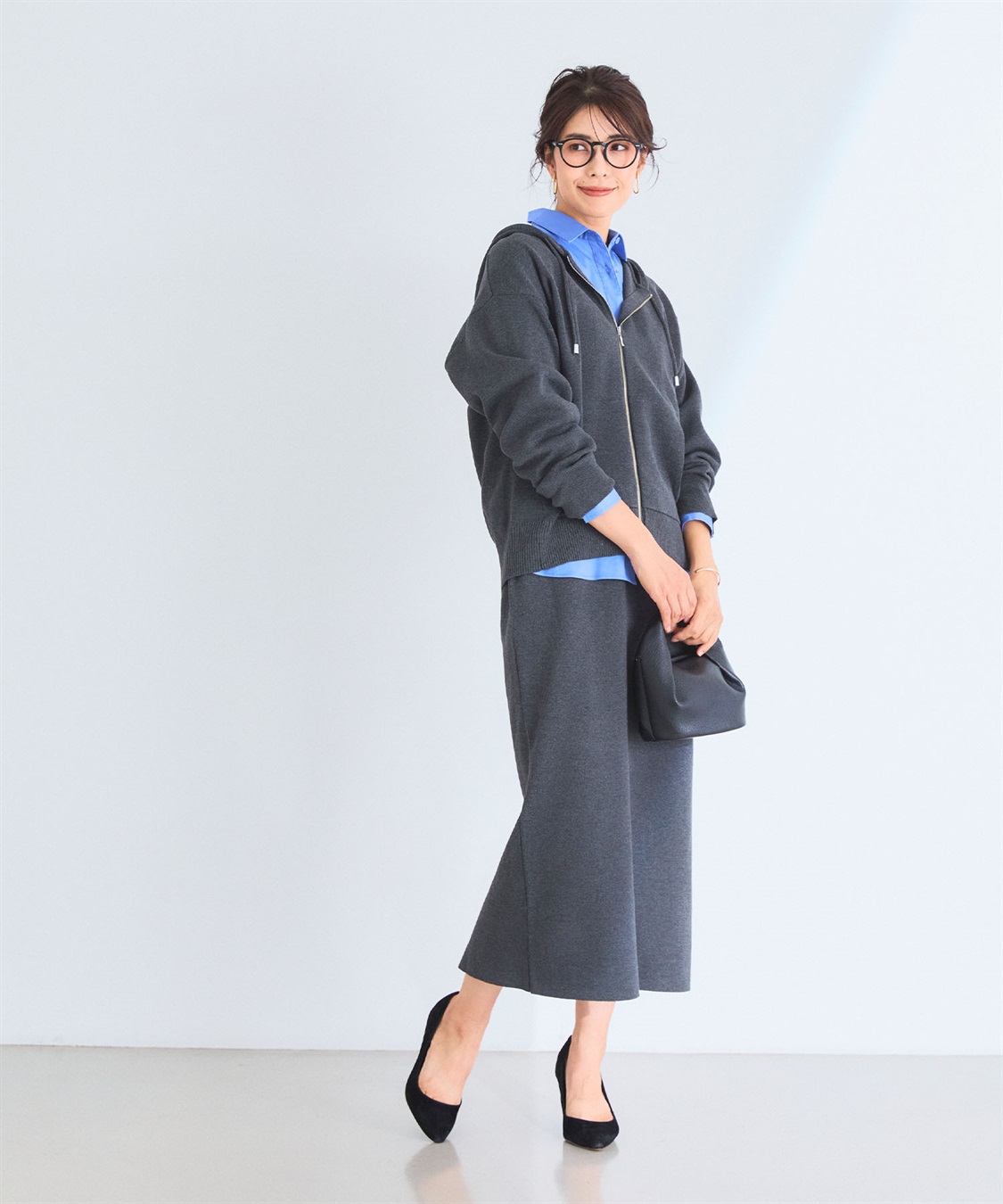 CROSS FUNCTION 《洗える》マシュマロミラノニットパーカー●セットアップ可能●【CF/クロスファンクション】_sub_7