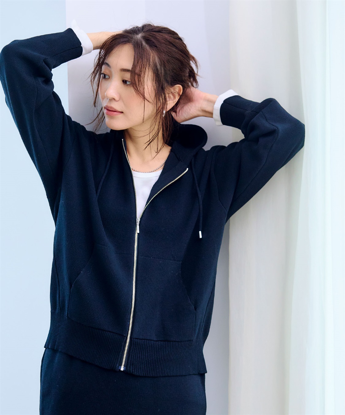 CROSS FUNCTION 《洗える》マシュマロミラノニットパーカー●セットアップ可能●【CF/クロスファンクション】_sub_15