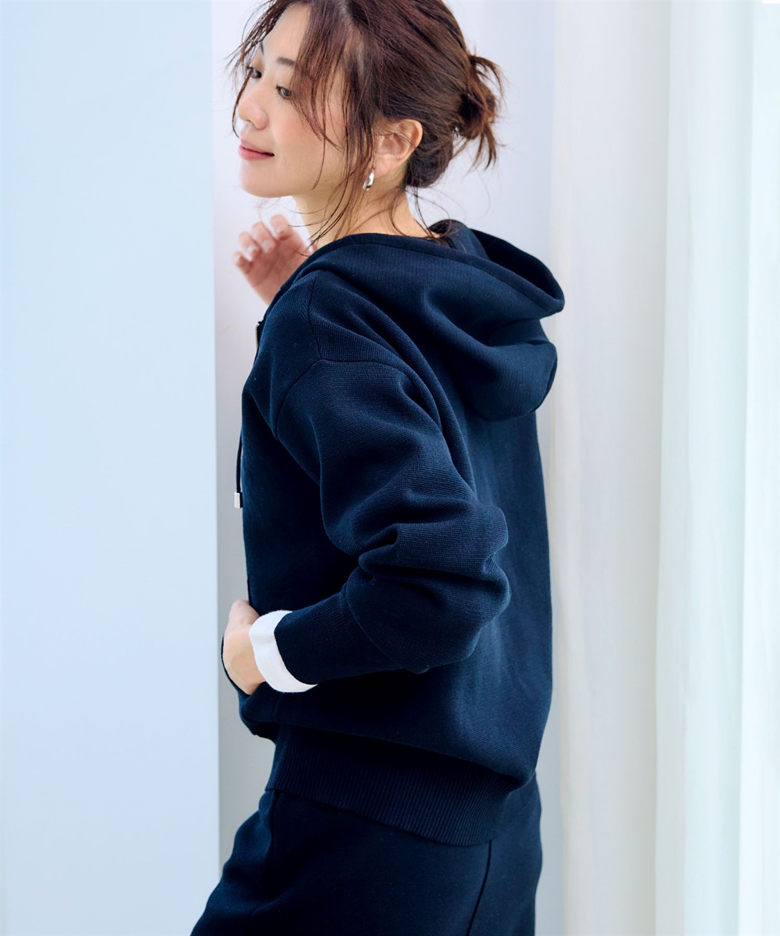 CROSS FUNCTION 《洗える》マシュマロミラノニットパーカー●セットアップ可能●【CF/クロスファンクション】_sub_16