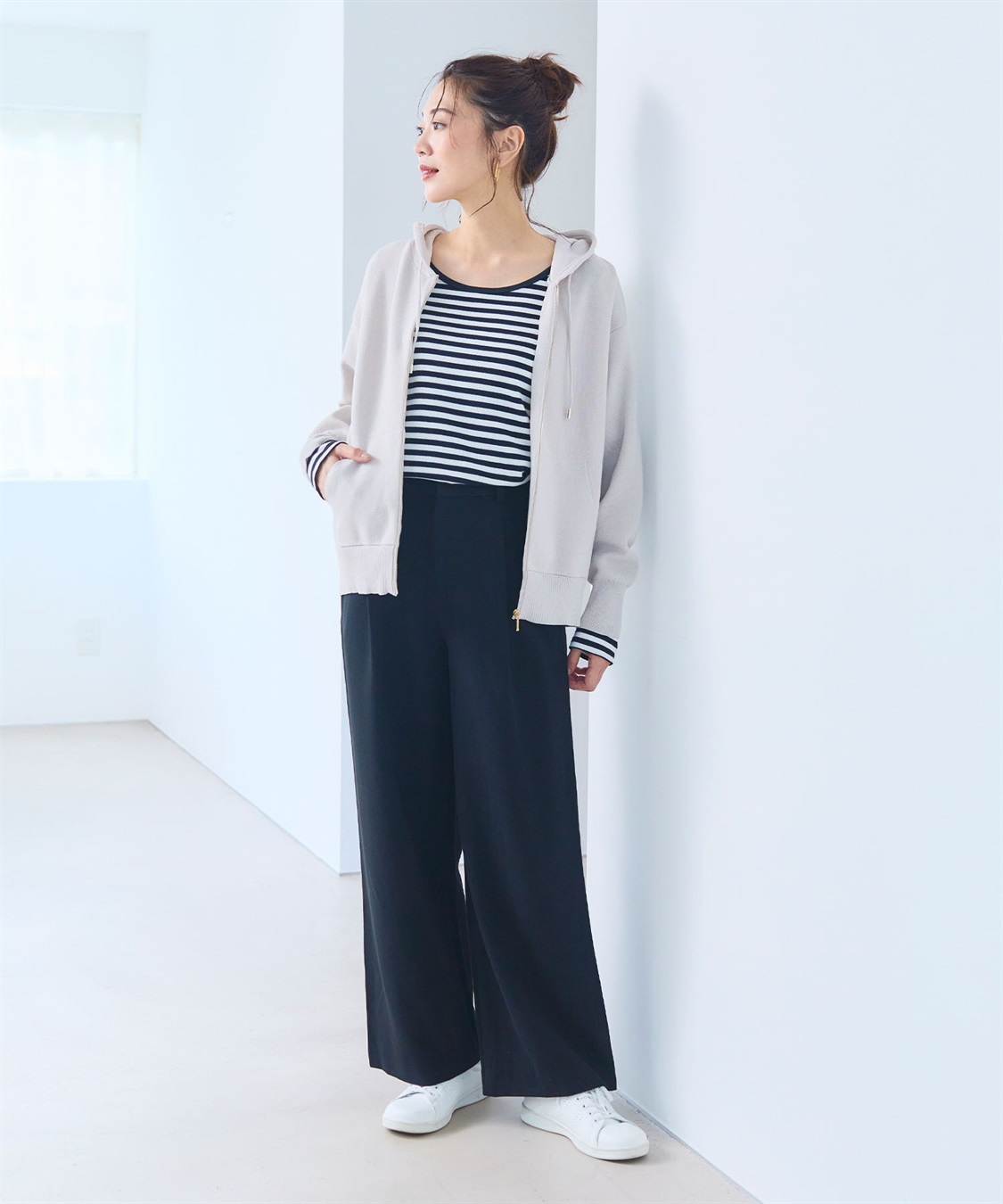 CROSS FUNCTION 《洗える》マシュマロミラノニットパーカー●セットアップ可能●【CF/クロスファンクション】_sub_24