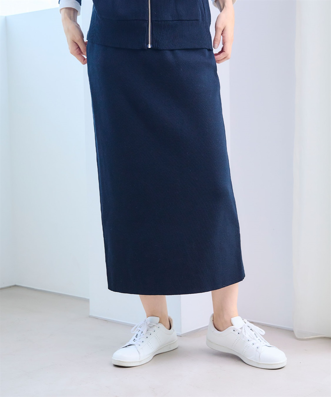 CROSS FUNCTION 《洗える》マシュマロミラノニットスカート●セットアップ可能●【CF/クロスファンクション】_sub_3