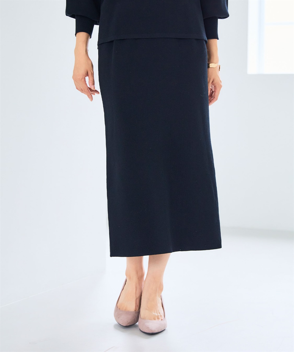 CROSS FUNCTION 《洗える》マシュマロミラノニットスカート●セットアップ可能●【CF/クロスファンクション】_sub_5