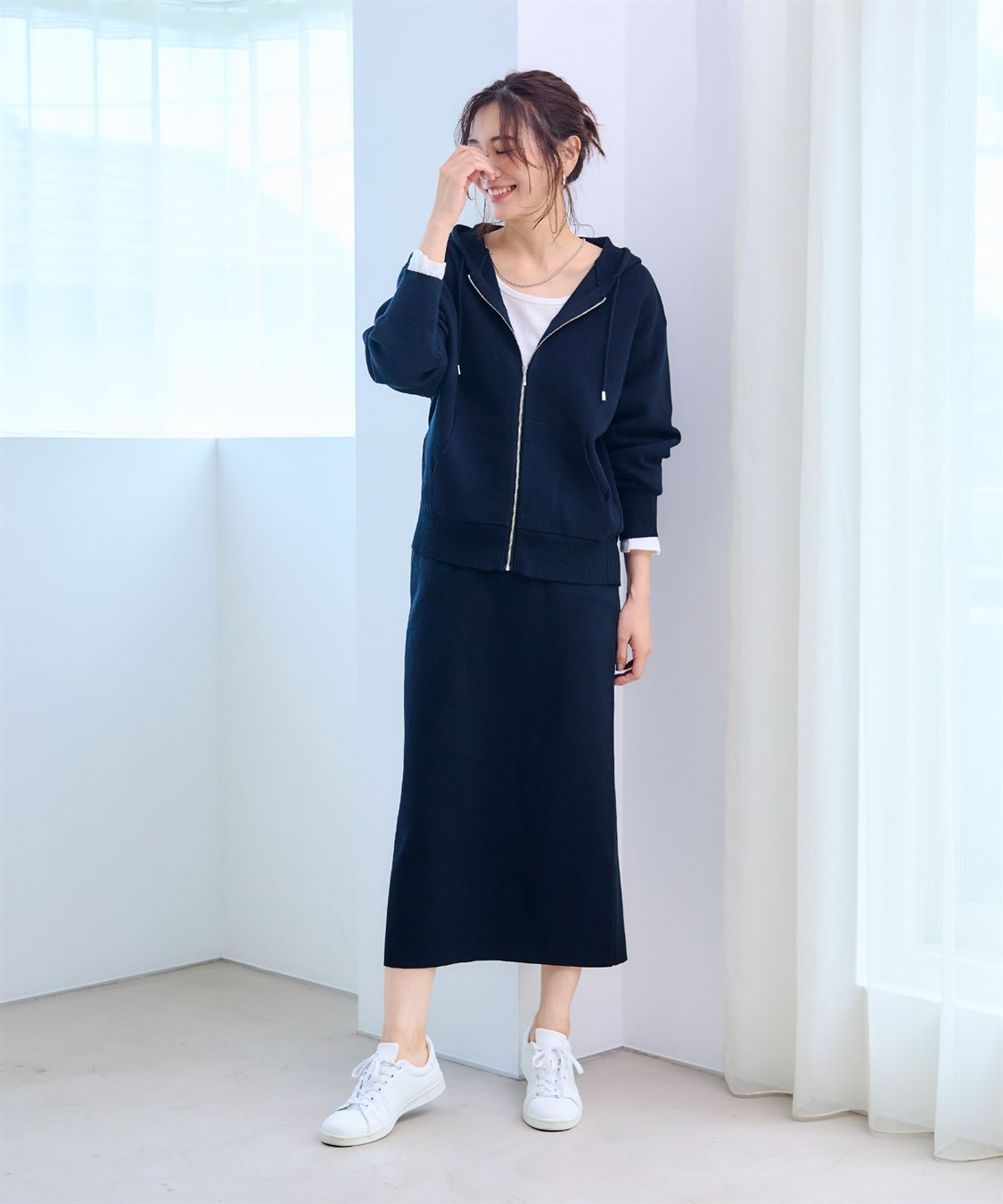 CROSS FUNCTION 《洗える》マシュマロミラノニットスカート●セットアップ可能●【CF/クロスファンクション】_sub_8